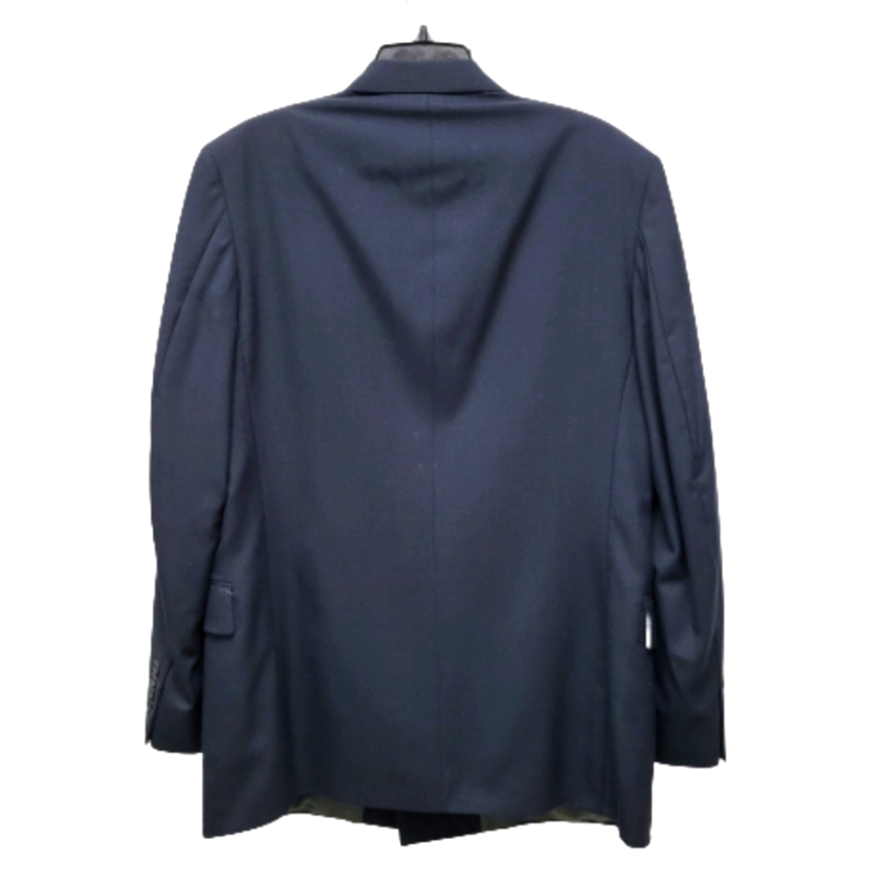 🔥 VINTAGE Johnny Carson Navy Double Breasted Sports Coat 💙💙💙 - Picture 2 of 8